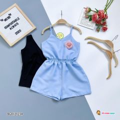 Bộ bay kèm áo khoát lụa dễ thương cho bé gái BGB120236