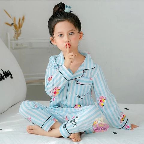 [XẢ KHO] Bộ pijama sọc báo hồng và thỏ dễ thương cho bé gái