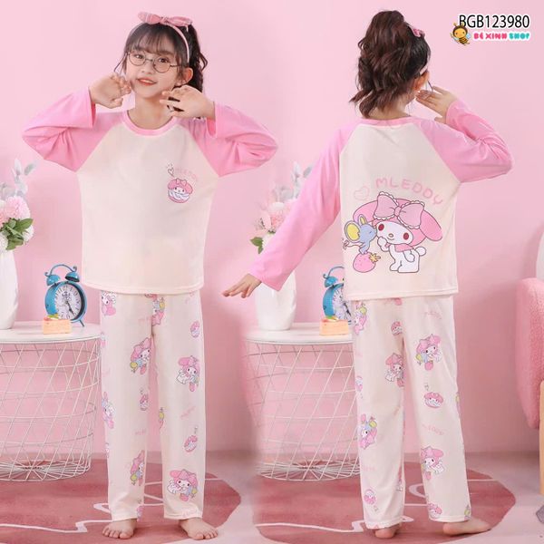 Set dài tay Win hoạ tiết dễ thương cho bé gái BGB123980