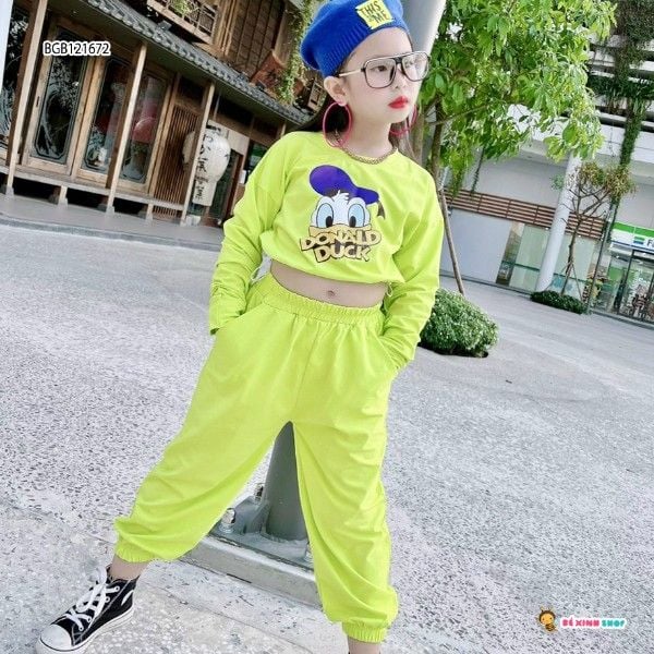 Set jogger in vịt dễ thương cho bé gái BGB121671