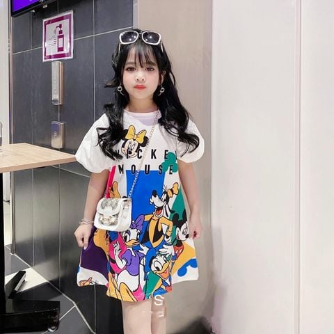 [XẢ KHO] Đầm 3D tay phồng dễ thương cho bé gái DGB292241