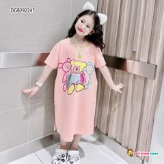 [XẢ KHO] ĐẦM THUN IN GẤU dễ thương cho bé gái DGB292247