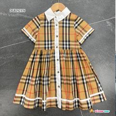 Đầm Buberry chạy viền dễ thương cho bé gái DGB292376