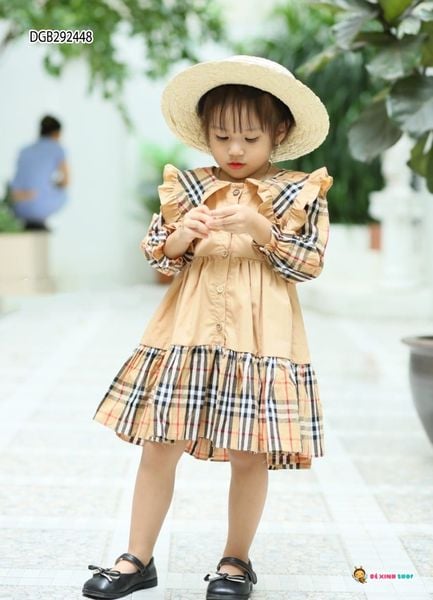 Đầm dài tay dễ thương cho bé gái DGB292448