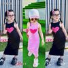 Đầm body in tim dễ thương cho bé gái DGB292663
