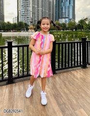 Đầm dập ly cầu vồng cực xinh cho bé gái DGB292540