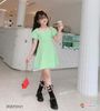 Đầm chéo dây tay phồng dễ thương cho bé gái DGB292420