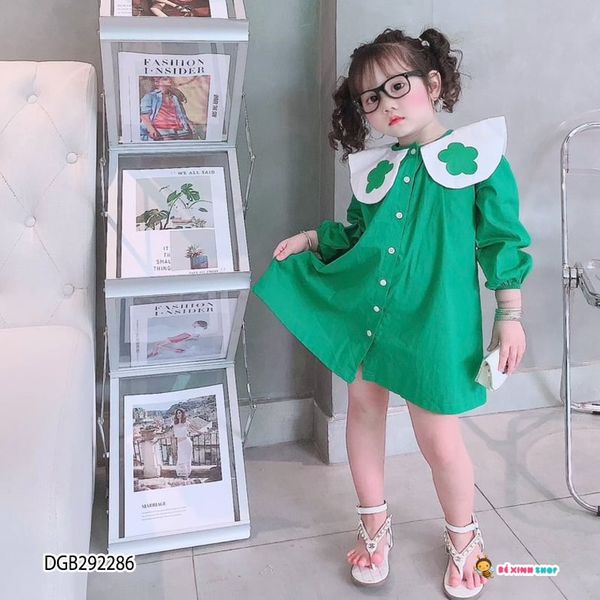 [XẢ KHO] Đầm cổ sen in hoa dễ thương cho bé gái DGB292286
