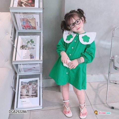 [XẢ KHO] Đầm cổ sen in hoa dễ thương cho bé gái DGB292286