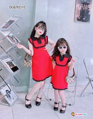 [XẢ KHO] Đầm cổ sơ mi chạy bèo dễ thương cho bé gái DGB292510