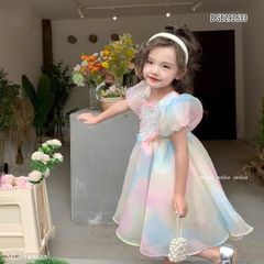 [XẢ KHO] Đầm công chúa loang tim cầu vồng dễ thương cho bé gái đi tiệc, đi chơi DGB292633