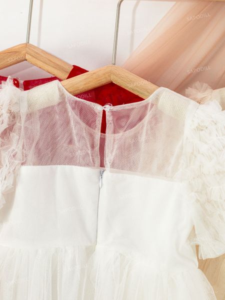 [XẢ KHO] Đầm voan công chúa tay phồng dễ thương cho bé gái DGB292449