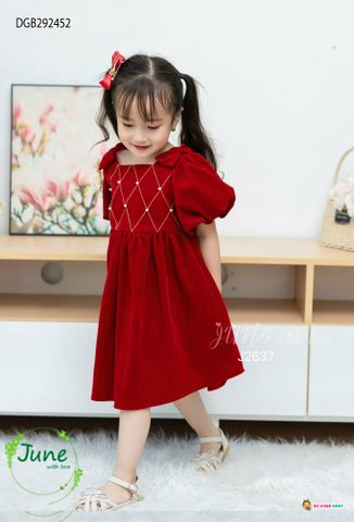 Đầm xòe công chúa cho bé gái size nhỏ