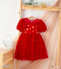 [XẢ KHO] Đầm voan công chúa tay phồng dễ thương cho bé gái DGB292449