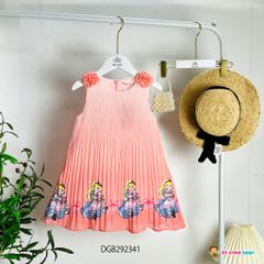 Đầm dập ly Bạch tuyết dễ thương cho bé gái DGB292338