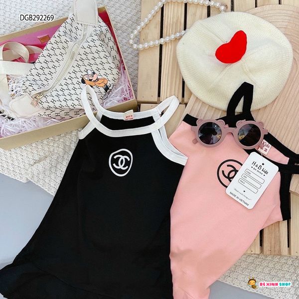 Đầm dây Chane.l dễ thương cho bé gái DGB292269