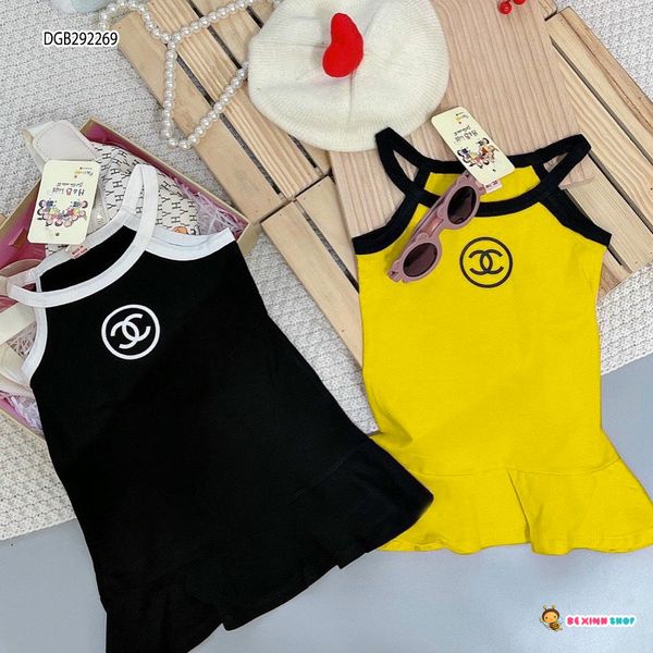 Đầm dây Chane.l dễ thương cho bé gái DGB292269