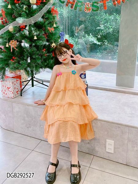 [XẢ KHO] Váy Đầm tầng 2 dây dễ thương cho bé gái DGB292526