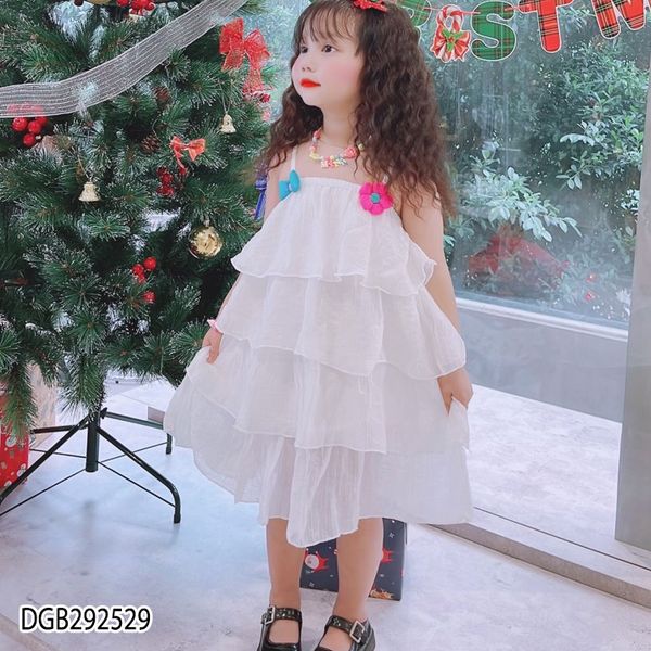 [XẢ KHO] Váy Đầm tầng 2 dây dễ thương cho bé gái DGB292526