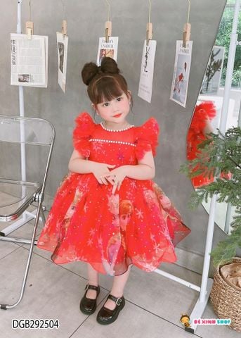 [XẢ KHO] Đầm công chúa Elsa dễ thương cho bé gái dịp Noel Tết DGB292504