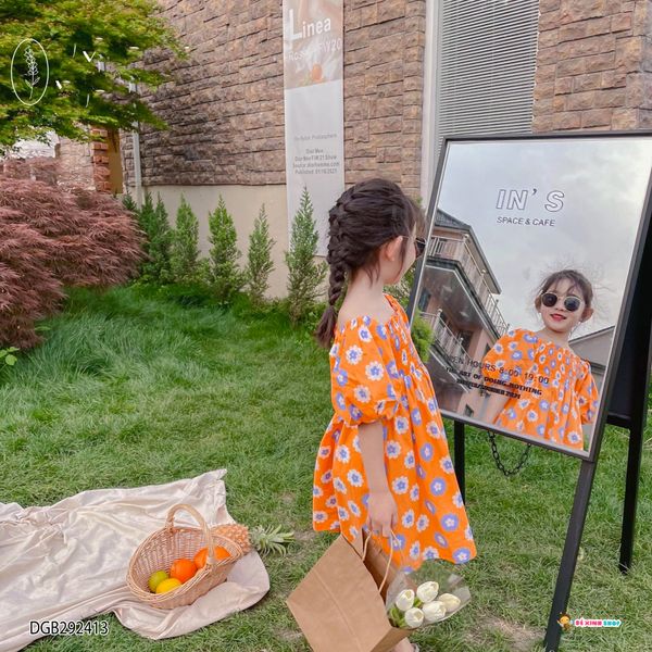 Đầm hoa dễ thương cho bé gái DGB292413