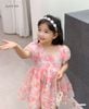 Đầm công chúa hoa nổi SOFIA dễ thương cho bé gái DGB292459