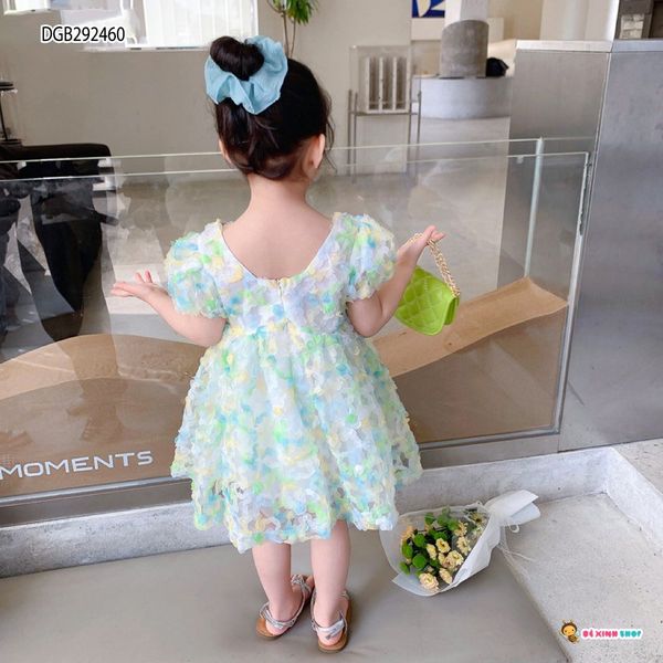 Đầm công chúa hoa nổi SOFIA dễ thương cho bé gái DGB292459