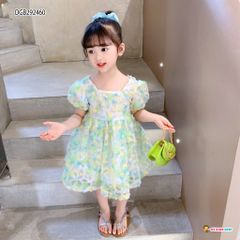 Đầm công chúa hoa nổi SOFIA dễ thương cho bé gái DGB292459