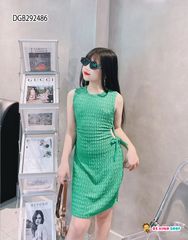Đầm body khoét eo cột dây dễ thương cho bé gái DGB292486
