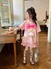 Đầm suông đính nơ Labubu dễ thương cho bé gái BGB124015