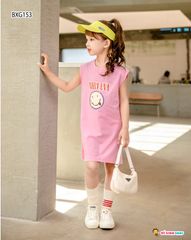 [XẢ KHO] Đầm suông mặt cười dễ thương cho bé gái BXG153