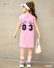 [XẢ KHO] Đầm suông mặt cười dễ thương cho bé gái BXG153