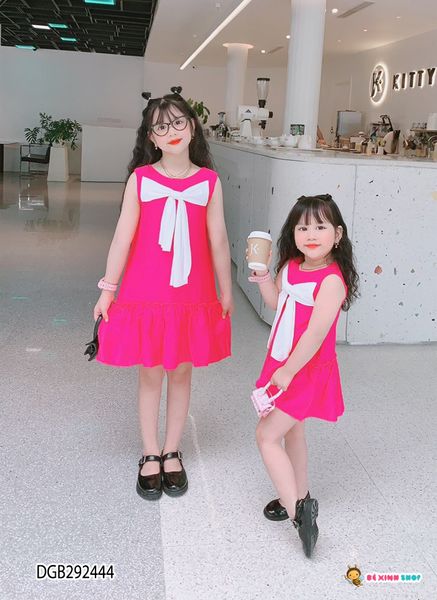 Đầm nơ trước dễ thương cho bé gái DGB292444