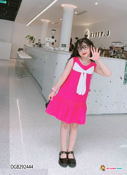 Đầm nơ trước dễ thương cho bé gái DGB292444