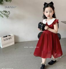 Đầm lụa cổ sen dễ thương cho bé gái DGB292637
