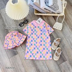 Đầm thun NY (không kèm nón) dễ thương cho bé gái DGB292585