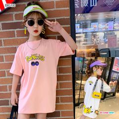 Đầm thun Pokemon năng động cho bé gái