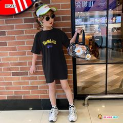 Đầm thun Pokemon năng động cho bé gái