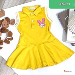 Đầm trụ phối bo in thỏ dễ thương cho bé gái DGB292368
