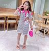 Đầm cổ trụ in hoạt hình dễ thương cho bé gái DGB292578