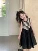 Đầm sọc phối chân váy thô dễ thương cho bé gái DGB292615