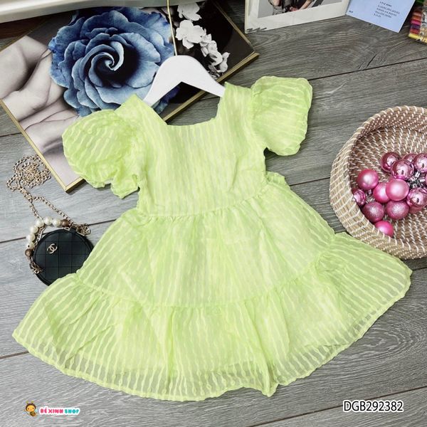 Đầm voan tay phồng dễ thương cho bé gái DGB292382