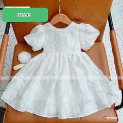 Đầm xô gấm nơ sau dễ thương cho bé gái DGB292432