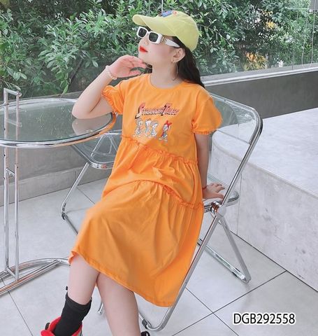 Đầm xoè in vịt dễ thương cho bé gái DGB292558