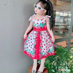 [XẢ KHO] Đầm lụa 2 dây dễ thương cho bé gái  DGB292202