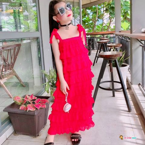 [XẢ KHO] Đầm dây nhiều tầng dễ thương cho bé gái DGB292180
