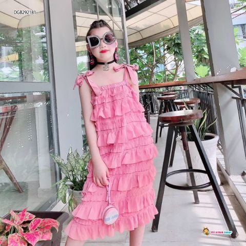 [XẢ KHO] Đầm dây nhiều tầng dễ thương cho bé gái DGB292180