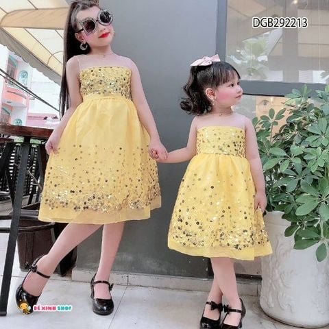 Đầm phối kim sa dễ thương cho bé gái DGB292212