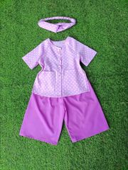 Bộ bà ba kèm băng đô dễ thương cho bé gái BGB123099