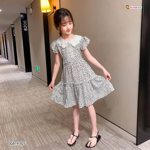 [XẢ KHO] Đầm bi cổ sen DGB191826